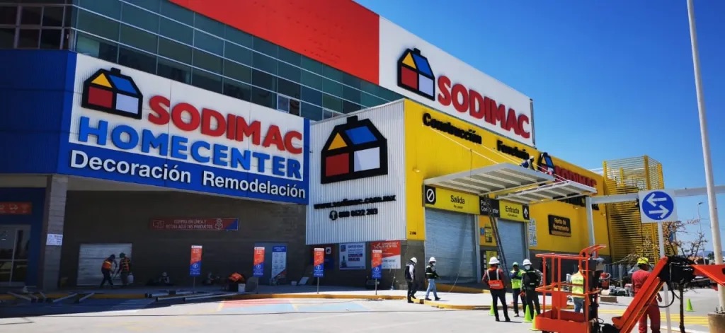 Un ejemplo de diseño de tienda Sodimac