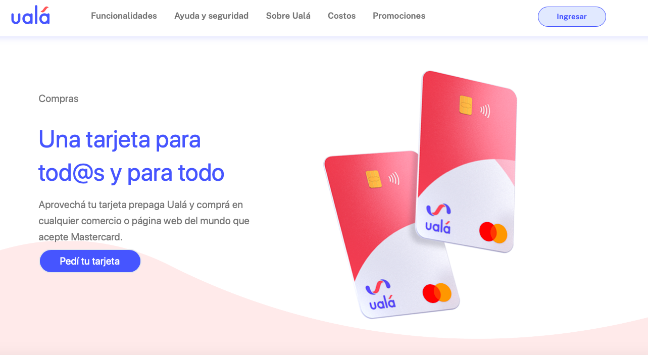 Cómo es el diseño del sitio web de Ualá 